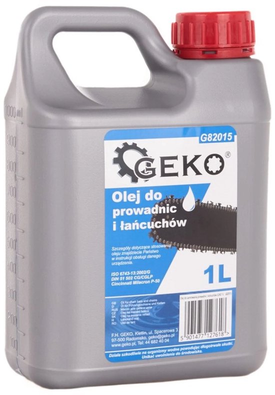GEKO Kettingzaagolie - Smeermiddel voor Ketting en Zaagblad - 1L van Geko — afbeelding 2