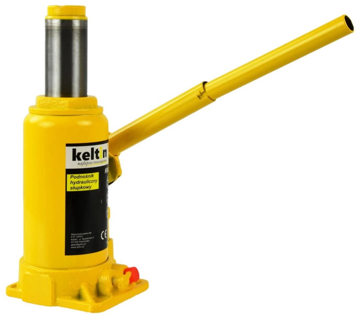 Keltin Hydraulische fleskrik - 12 ton - Duurzaam staal - Roestbestendige afwerking