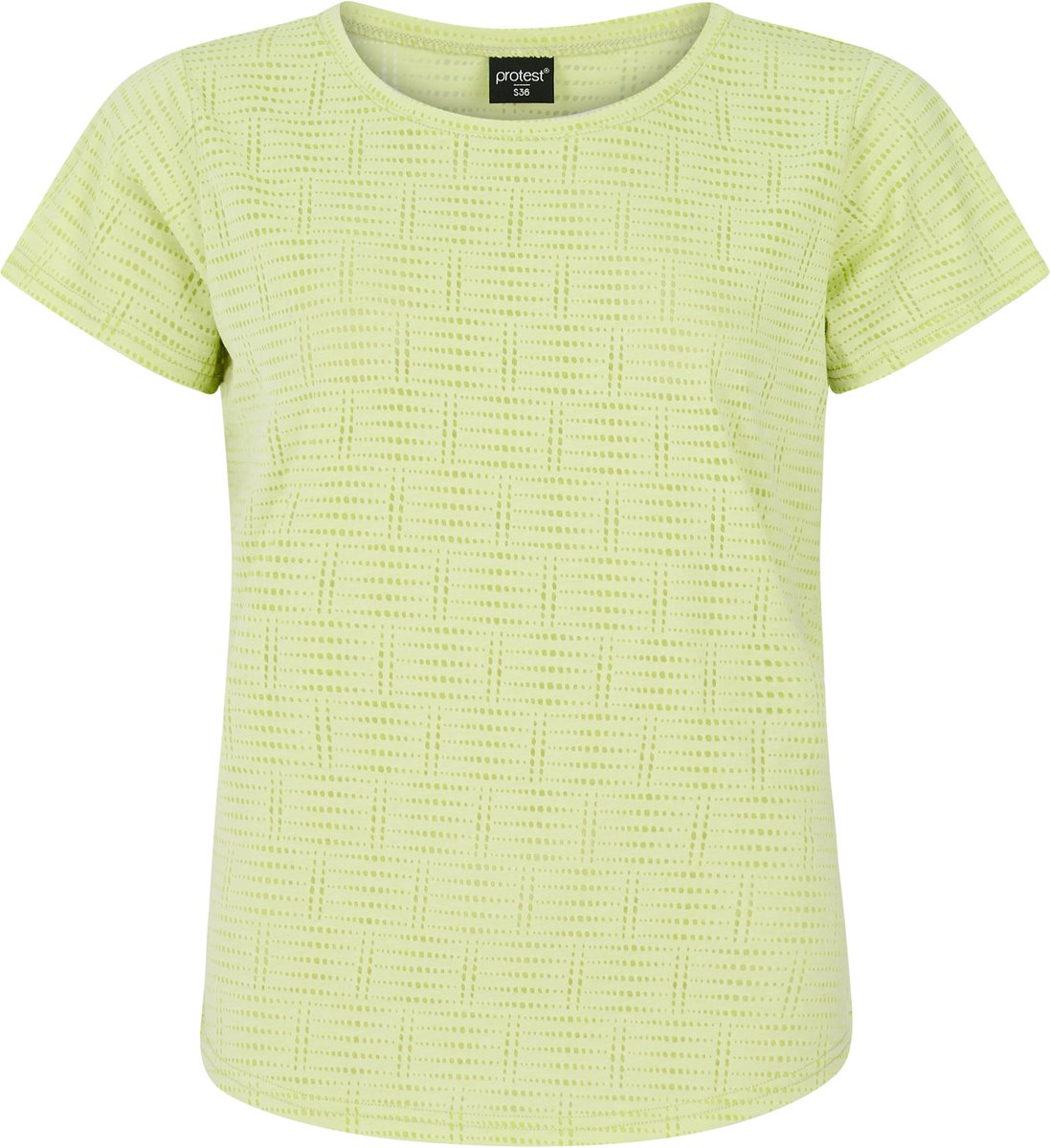 Protest Prtaubreys – T shirt Dames – Korte mouwen – Ronde hals Groen