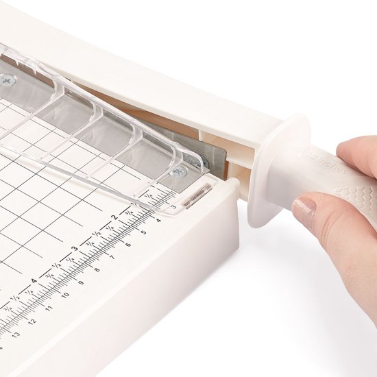 Vaessen Creative Coupe-papier guillotine 30cm Blanc cassé