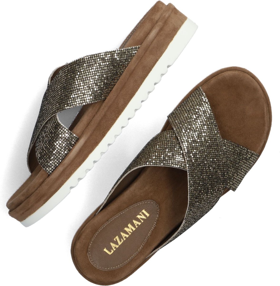 Lazamani 75.791 Slippers Dames Goud Maat 38 bol