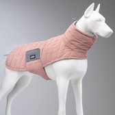 Lindo Dogs - Manteau de pluie Chiens gonflé - Manteau pour chien - Vêtements pour chiens - Manteau de pluie pour chiens - Imperméable - Poudre - Rose - Taille 7