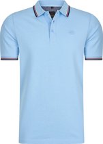 Mario Russo Polo shirt Edward - Polo Shirt Heren - Poloshirts heren - Katoen -XXL - Lichtblauw