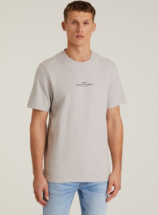 Chasin' T-shirt Eenvoudig T-shirt Norris Lichtgrijs Maat M