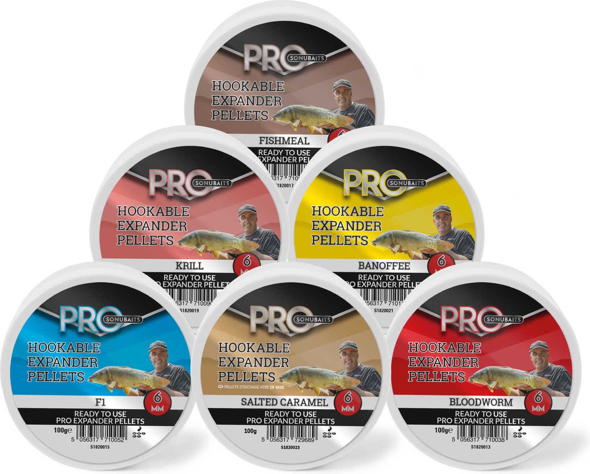 Sonubaits Pro Hookable Expander Pellets | 100g 6mm F1