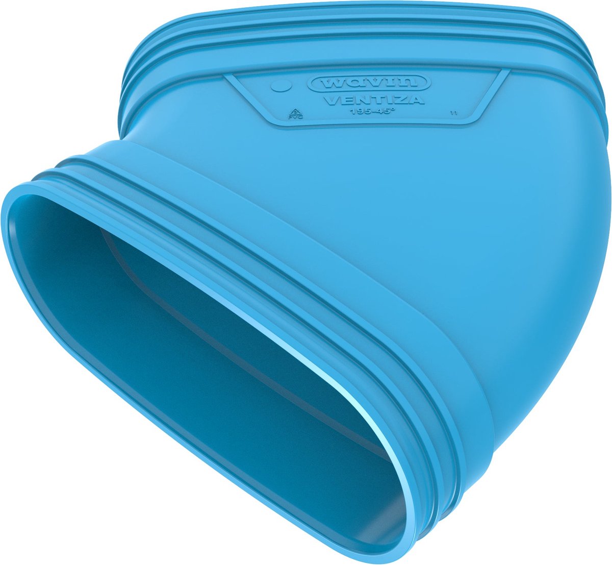 Wavin Ventiza PVC BOCHT 195 45 M/M