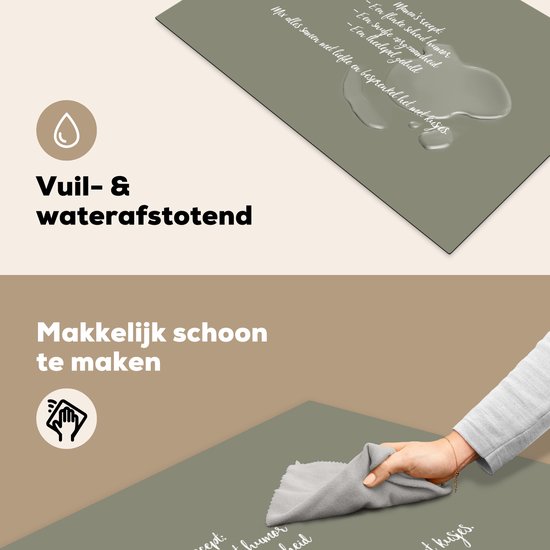 KitchenYeah® Inductie beschermer 81x52 cm - Quotes - Ma - Spreuken - Mama's recept - Koken - Kookplaataccessoires - Afdekplaat voor kookplaat - Inductiebeschermer - Inductiemat - Inductieplaat mat