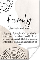 Poster Woordenboek - Huishouden - Quote - 80x120 cm