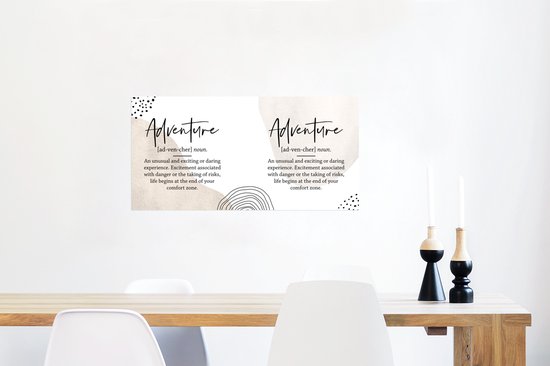 Affiche Dictionnaire - Survie - Citations - 80x40 cm