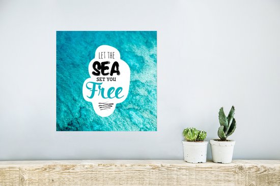 Affiche Été - Énonciations - Citations - 30x30 cm