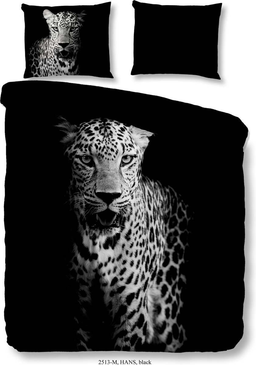 Pure Dekbedovertrek "luipaard" - Zwart - (200x200/220 cm) - Microfiber