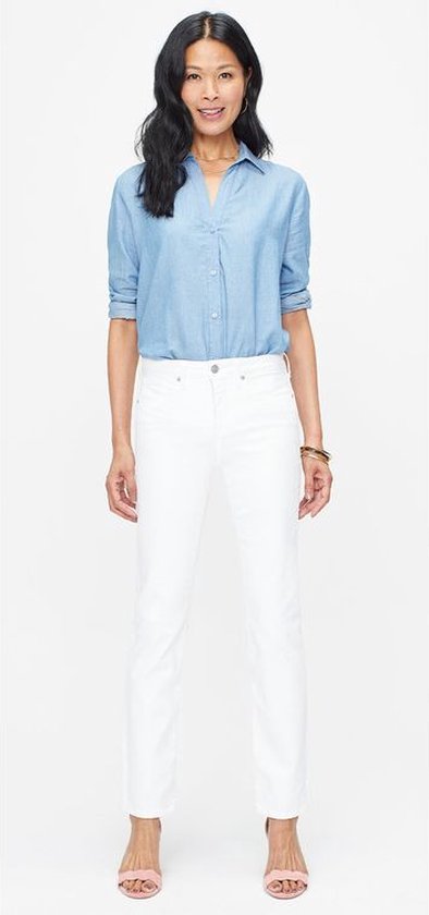 NYDJ Sheri Slim Jeans Denim coloré Wit | Blanc optique