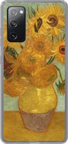 Geschikt voor Samsung Galaxy S20 FE hoesje - Zonnebloemen - Vincent van Gogh - Siliconen Telefoonhoesje