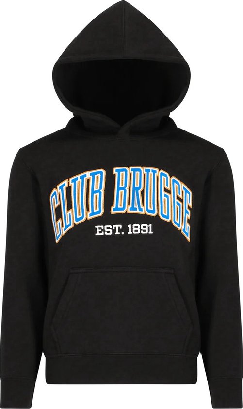 Sweat à capuche noir Club Brugge enfants taille 146/152 (11 à 12 ans)