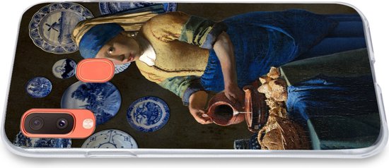 Coque Samsung Galaxy Melkmeisje - Laitière - Fille à la perle - Vermeer - Siliconen