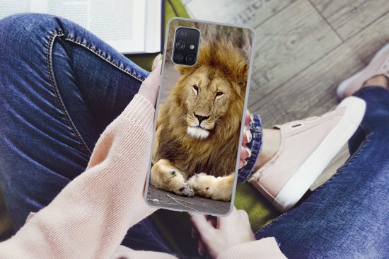 Coque Samsung Galaxy A51 - Lion - Afrique - Animal - Siliconen