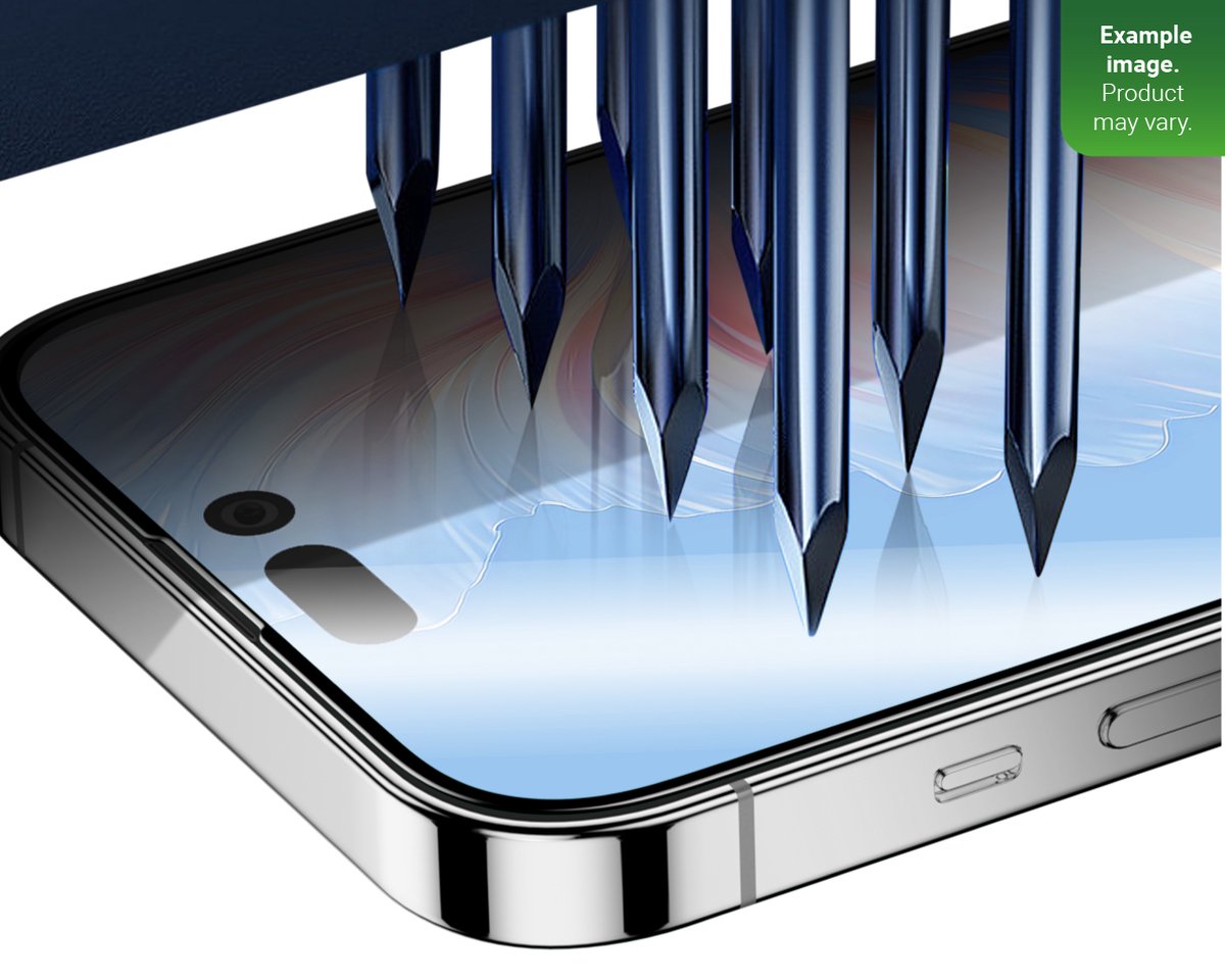 Rixus screen protector Curved Tempered Glass - black colorframe - Voor Apple iPhone X, Apple iPhone XS & Apple iPhone 11 Pro