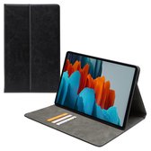 Mobilize Premium Folio - Tablethoes geschikt voor Samsung Galaxy Tab S7/S8 Hoes Bookcase - Zwart