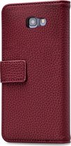 Mobilize Elite Gelly Telefoonhoesje geschikt voor Samsung Galaxy J4 Plus Hoesje Bookcase - Bordeaux Rood