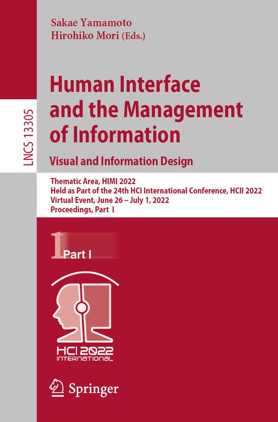 Lecture Notes in Computer Science13305- Human Interface and  ... - cover