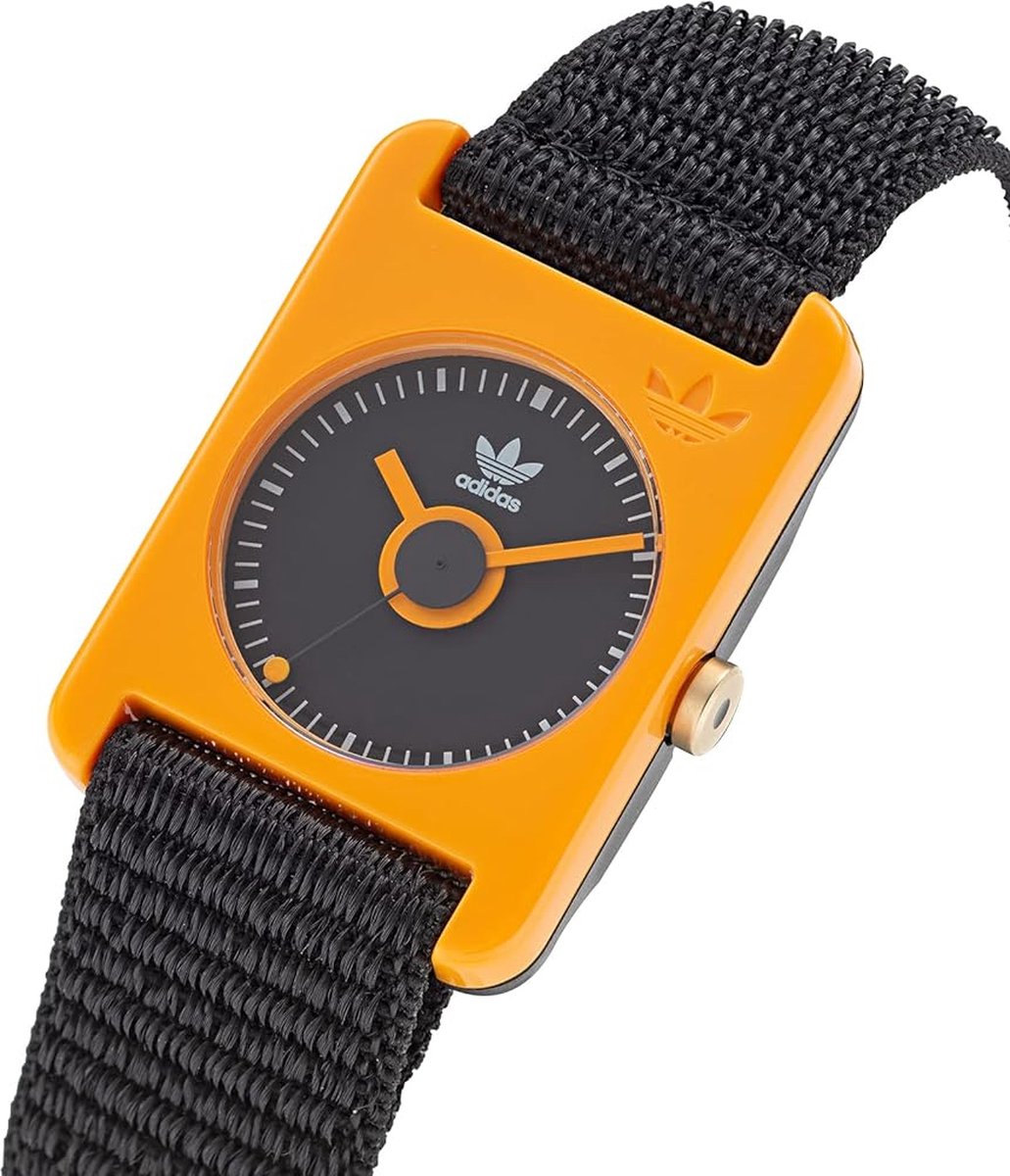 Adidas Retro Pop One AOST22543 Horloge - Textiel - Zwart - Ø 37 mm