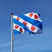 Wallpaper vlag van Friesland in 3D - Mooie Achtergronden
