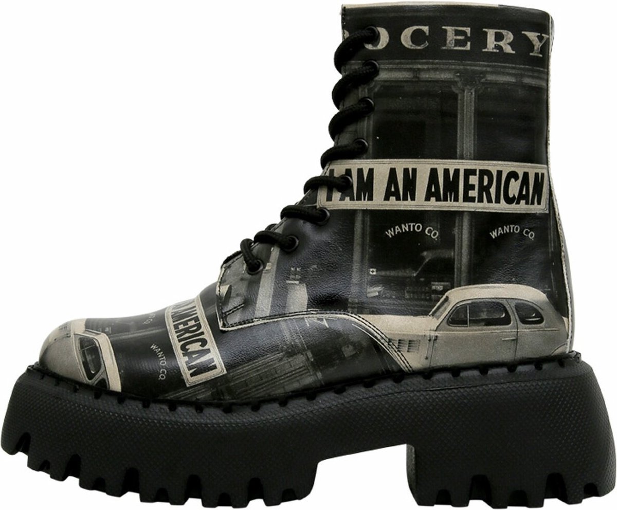 DOGO Navy Dames Laarzen - I am an American 37