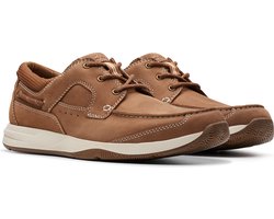 Clarks Sailview Lace Veterschoen - Mannen - Bruin - Maat 7
