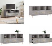 vidaXL Tv-meubel 102x36x50 cm bewerkt hout grijs sonoma eikenkleurig - Tv-meubel - Tv-meubelen - Tv Kast - Opbergkast