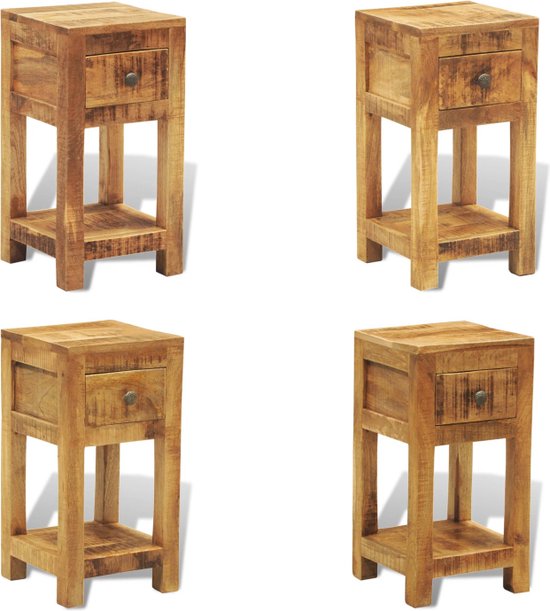 boho style houten nachtkastje - Merel in Wonderland