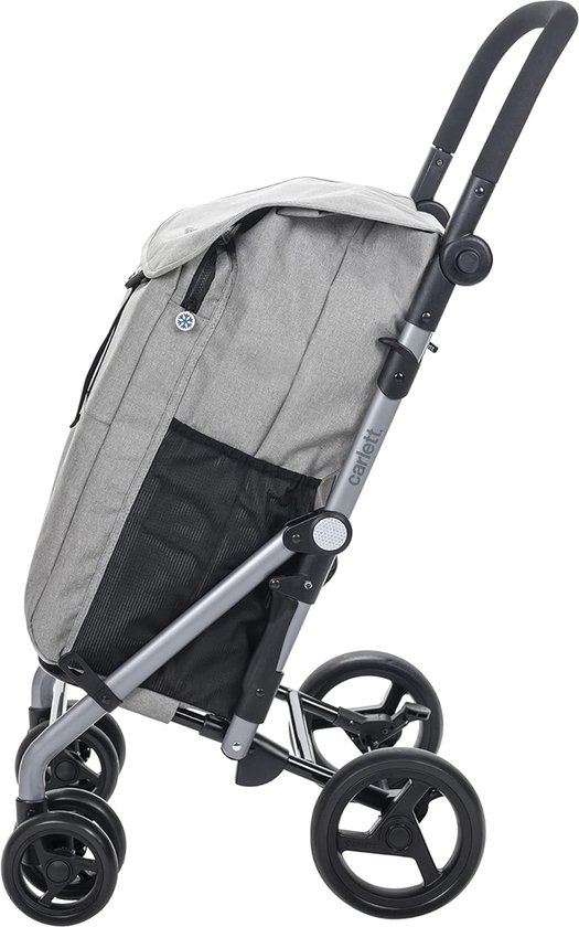 Bastilipo Julia Carro de la Compra de 4 Ruedas con Bolsa Térmica Verde