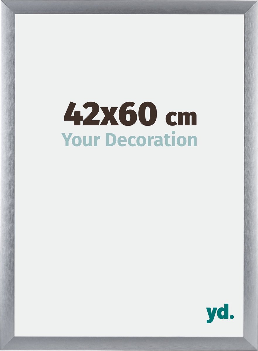 yd. Your Decoration - Fotolijst 42x60 cm - Aluminium - Zilver Geborsteld - Tucson