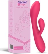 Secret Toys® Rabbit Vibrator - Vibrators voor Vrouwen - Dildo - G-spot stimulatie & Clitoris stimulatie - Erotiek - Sex Toys voor vrouwen en koppels - 10 Standen - Fluisterstil & Discreet