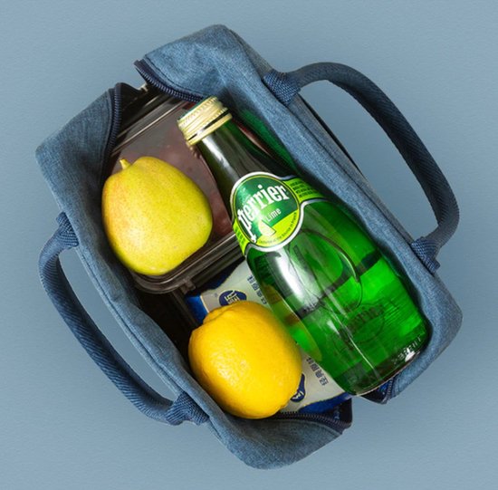 Koeltas lunch - lunchtas volwassenen - kinderen - lunchtrommel - picknicktas - koelzak - coolbag - waterdicht - lunchtas - koeltasje - Zwart van Lifetivity — afbeelding 5