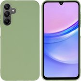 iMoshion Hoesje Geschikt voor Samsung Galaxy A15 (5G) / A15 (4G) Hoesje Siliconen - iMoshion Color Backcover - groen