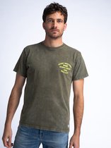 Petrol Industries - Heren Artwork T-shirt Roamer - Groen - Maat L