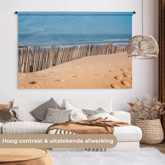 Tapisserie - Plage - Poteaux - Mer - 180x120 cm - Tapisserie