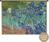 Wandkleed Vincent van Gogh 2 - Irissen - Schilderij van Vincent van Gogh Wandkleed katoen 120x90 cm - Wandtapijt met foto