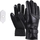 KLIKKLAK Verwarmde Handschoenen - Motorhandschoenen - Elektrisch Verwarmd - Leer - Waterdicht - Touch screen - Batterij - 3 Standen - Unisex