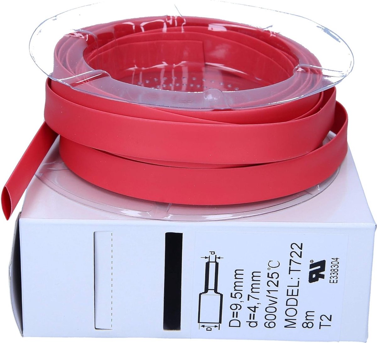 Gaine Thermorétractable Au Mètre Rouge Avec Adhésif 10Mm 2 Mètres Kit - Foto 4