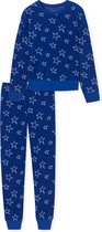 Schiesser Pyjama lange broek - 800 Blue - maat 134/140 (134-140) - Meisjes Kinderen - Katoen/Polyester- 179977-800-134-140