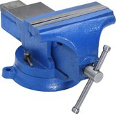 vidaXL - Bankschroef - 125 - mm - gietijzer - blauw
