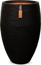 Capi Europe - Vase elegant deluxe Rib NL - 45x72 - Noir - Pour l'intérieur et l'extérieur - KBLR1138