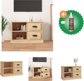 vidaXL Tv-meubel 73x35-5x47-5 cm bewerkt hout sonoma eikenkleurig - Kast - Inclusief Houtreiniger en verfrisser