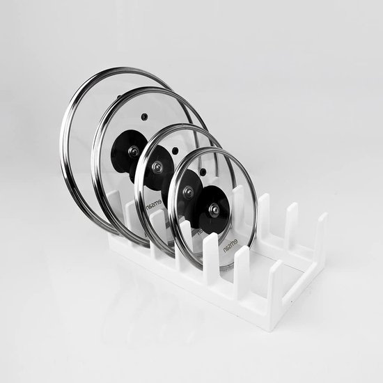 FLSEPAMB Multifunctionele Pannendekselhouder, Ideale Pannenhouder, Dekselhouder, Lade Met 9 Vakken, Keukenpannen-Organizer Voor Pannendeksels, Bakplaten, Borden, Snijplanken En Taartvormen