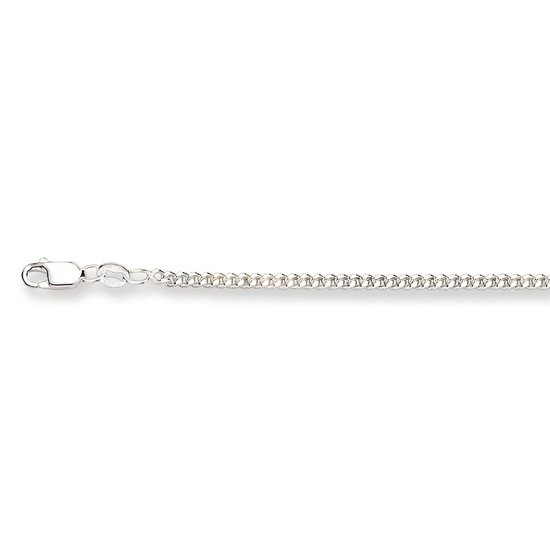 Glow ketting - zilver - gourmet 2.5 mm - 70 cm