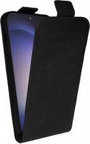 Rosso Element Verticale Flip Case Geschikt voor Samsung Galaxy S24 Plus | Portemonnee Book Case | Hoesje met Pasjeshouder | Magneetsluiting | Twee Pasjes | Zwart