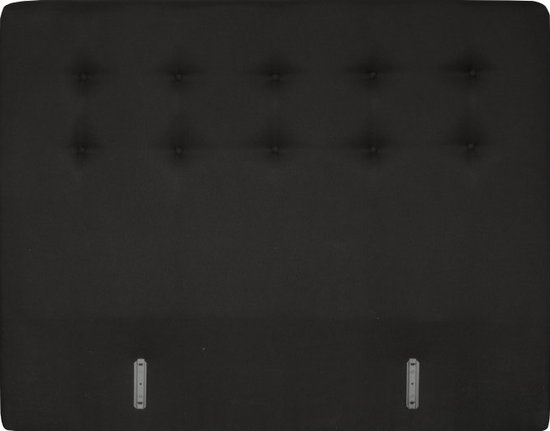 Boxspring hoofdbord - stof Inari zwart 100 - 140 cm geknoopt