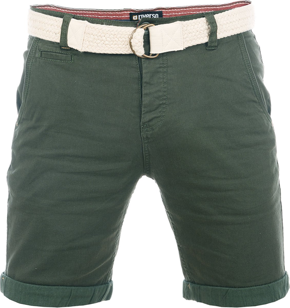 riverso Heren Short RIVHenry regular/straight Olijf W 42 Volwassenen Zomershorts