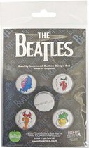 The Beatles - Badge/bouton Ob-La-Di - Set de 5 - Multicolore